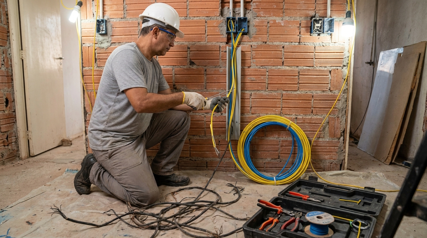 Adequação de Fiação em Anavec, Limeira‑SP
