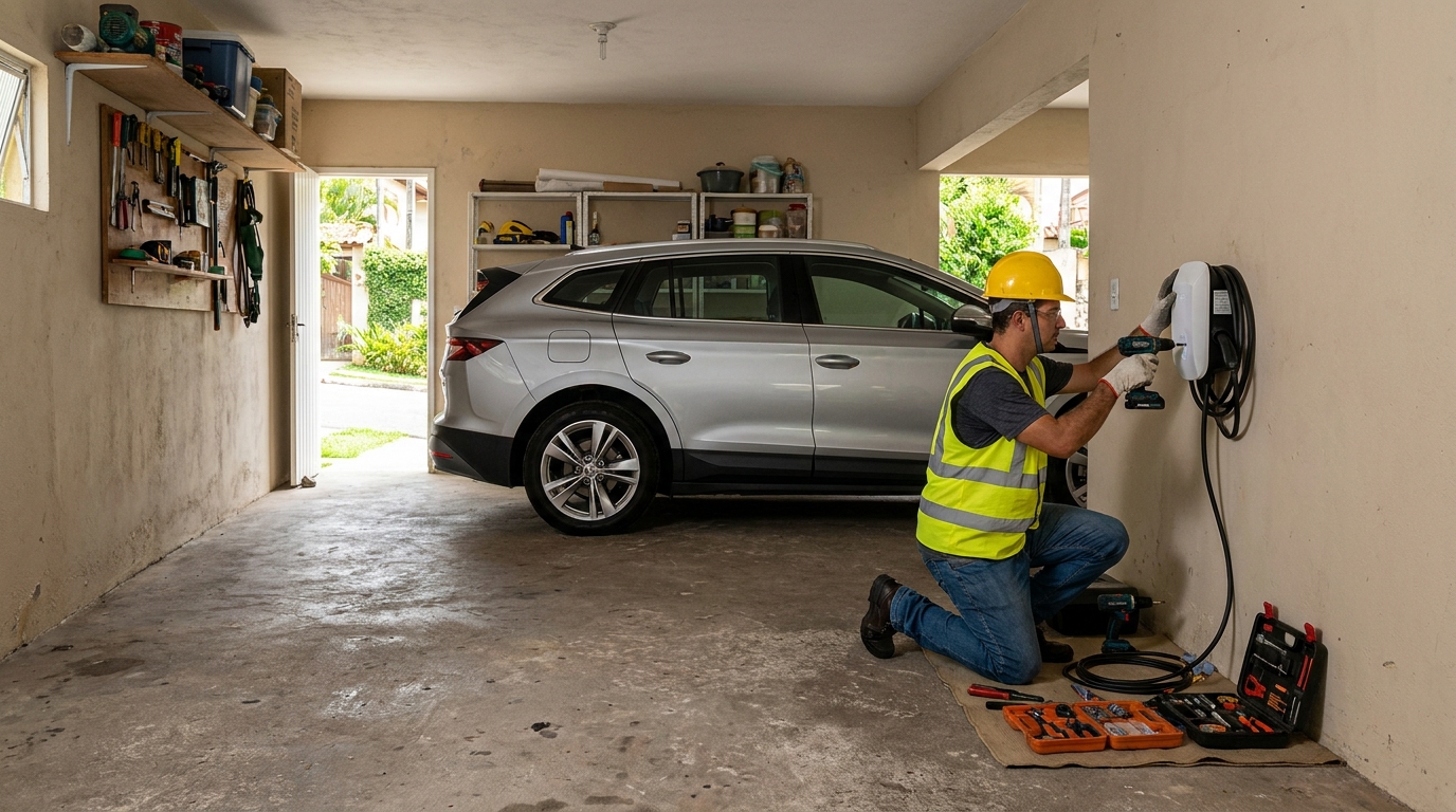 Instalação em Garagem ou Condomínio na Vila Martinelli, Limeira‑SP