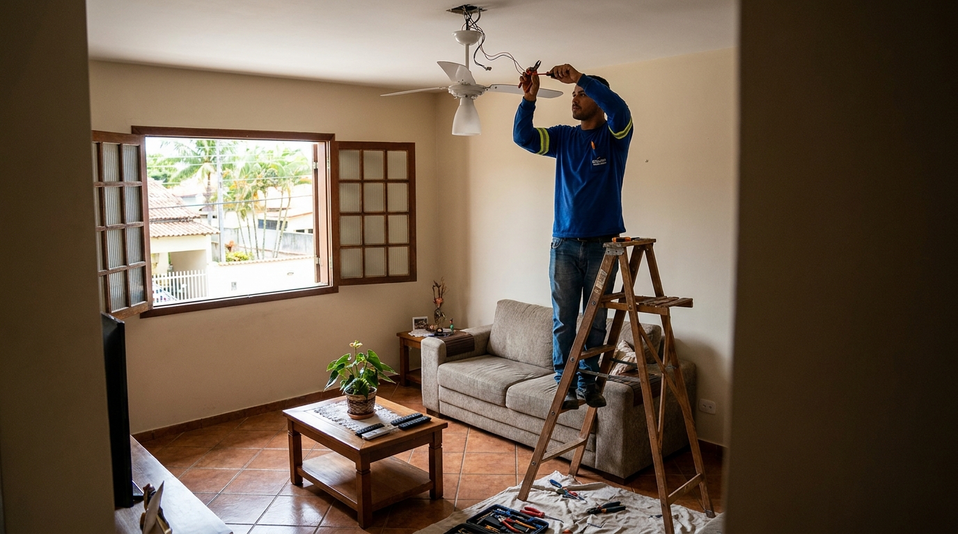 Reforço de Suporte no Teto em Anavec, Limeira‑SP